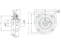 BUCNPFCS Nickel Plated Piloted Flanges - Dimensions