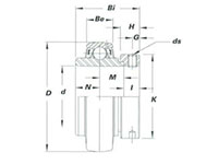 NA & NAW Bearing Inserts - Dimensions