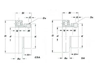 SA & CSA Bearing Inserts - Dimensions