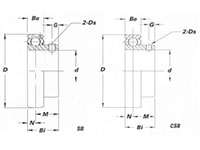 SB/CSB Bearing Inserts - Dimensions