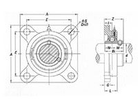 SNATF Thermoplastic 4-Bolt Flanges - Dimensions