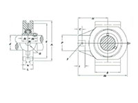 SUCSTRS Take Up Units - Narrow Slot - Dimensions