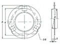 PF/PFT Flangette - Dimensions