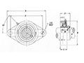 SNATFL Thermoplastic 2-Bolt Flanges - Dimensions