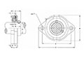 SSBSLF 2-Bolt Flange Units - Dimensions