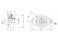 SUCNPFL/CUCNPFL Nickel Plated 2-Bolt Flanges - Dimensions