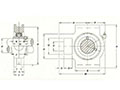 SUCNPT/CUCNPT Nickel Plated Take Up Units - Wide Slot - Dimensions