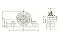 SUCTP/CUCTP/BUCTP Thermoplastic Pillow Blocks - Dimensions